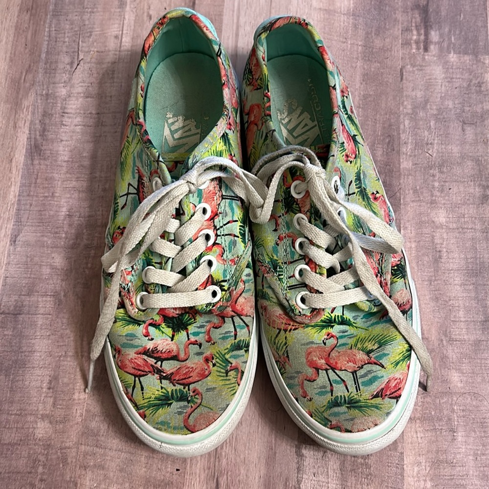 VANS Ultra Cush Classic Lace up Shoes Flamingos Womens 8 GUC